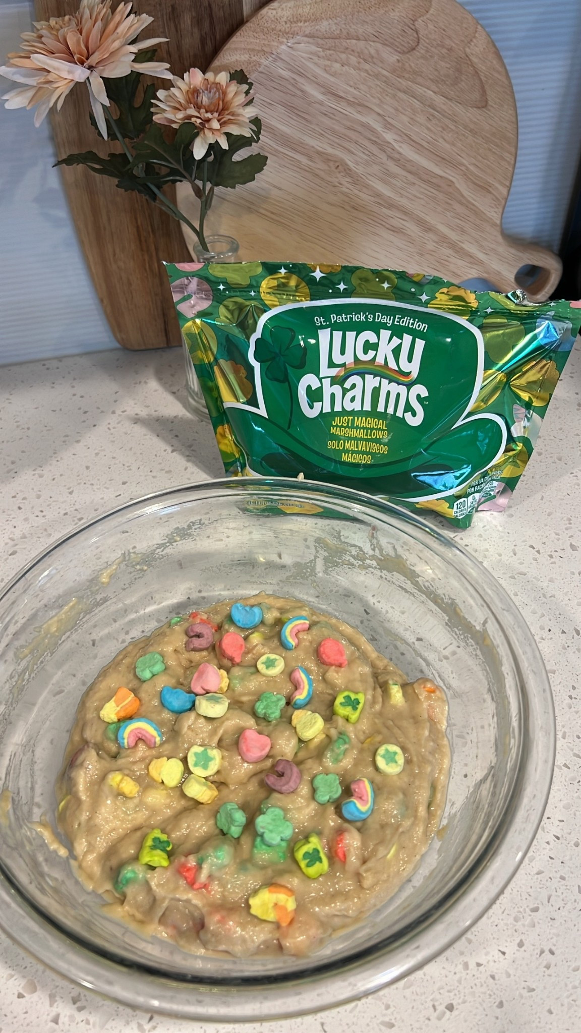 Maple Sweetened Applesauce Chocolate Chip Cookies

Ingredients
	•	1 cup unsweetened applesauce
	•	1/2 cup pure maple syrup
	•	1 egg
	•	1 tsp vanilla extract
	•	1 3/4 cups all-purpose flour
	•	1/2 tsp baking soda
	•	1/2 tsp baking powder
	•	1/4 tsp salt
	•	3/4–1 charms

Instructions
	1.	Preheat oven to 350°F (175°C) and line a baking sheet with parchment paper.
	2.	In a bowl, whisk together applesauce, maple syrup, egg, and vanilla until smooth.
	3.	In another bowl, mix flour, baking soda, baking powder, salt.
	4.	Gradually add the dry ingredients to the wet mixture and stir until combined.
	5.	Fold in charms.
	6.	Scoop tablespoon-sized portions onto the baking sheet and flatten slightly.
	7.	Bake for 10–12 minutes, until the edges are lightly golden.
	8.	Let cookies cool on the pan for 5 minutes, then transfer to a cooling rack.

#LTKKids #LTKfoodie #LTKspringtrends