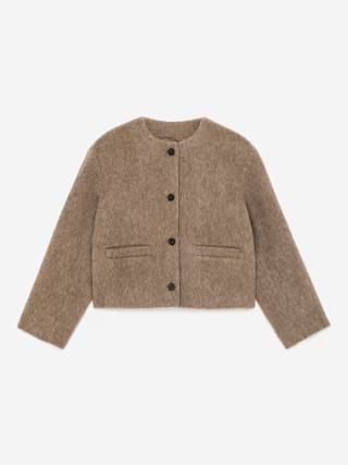 Brushed Wool-Blend Jacket | Arket UK