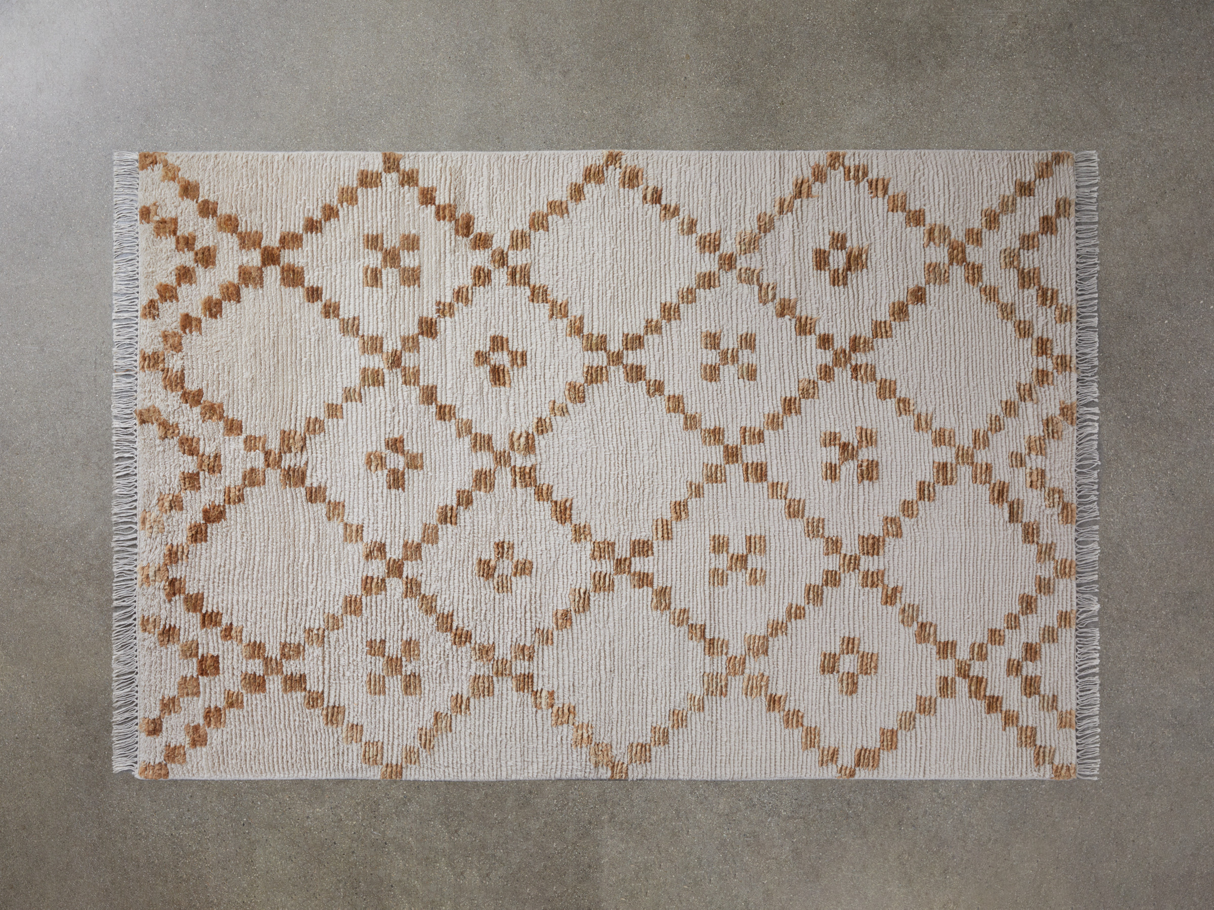 Hand-Knotted Lattice Rug | Parachute