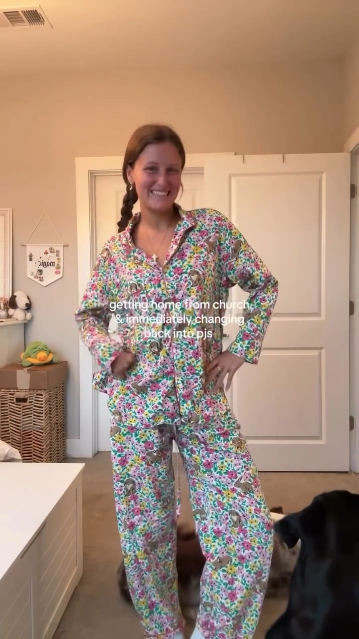 Getting home from church and immediately changing back into pjs <3

Print fresh pajama set bunny night 

#LTKU #LTKStyleTip #LTKSeasonal
