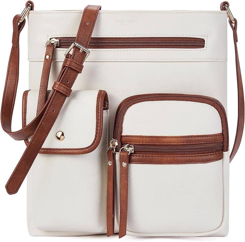 Telena Crossbody Purse for Women Leather Crossbody Purses Shoulder Purse with Multi Pocket for Wo... | Amazon (CA)