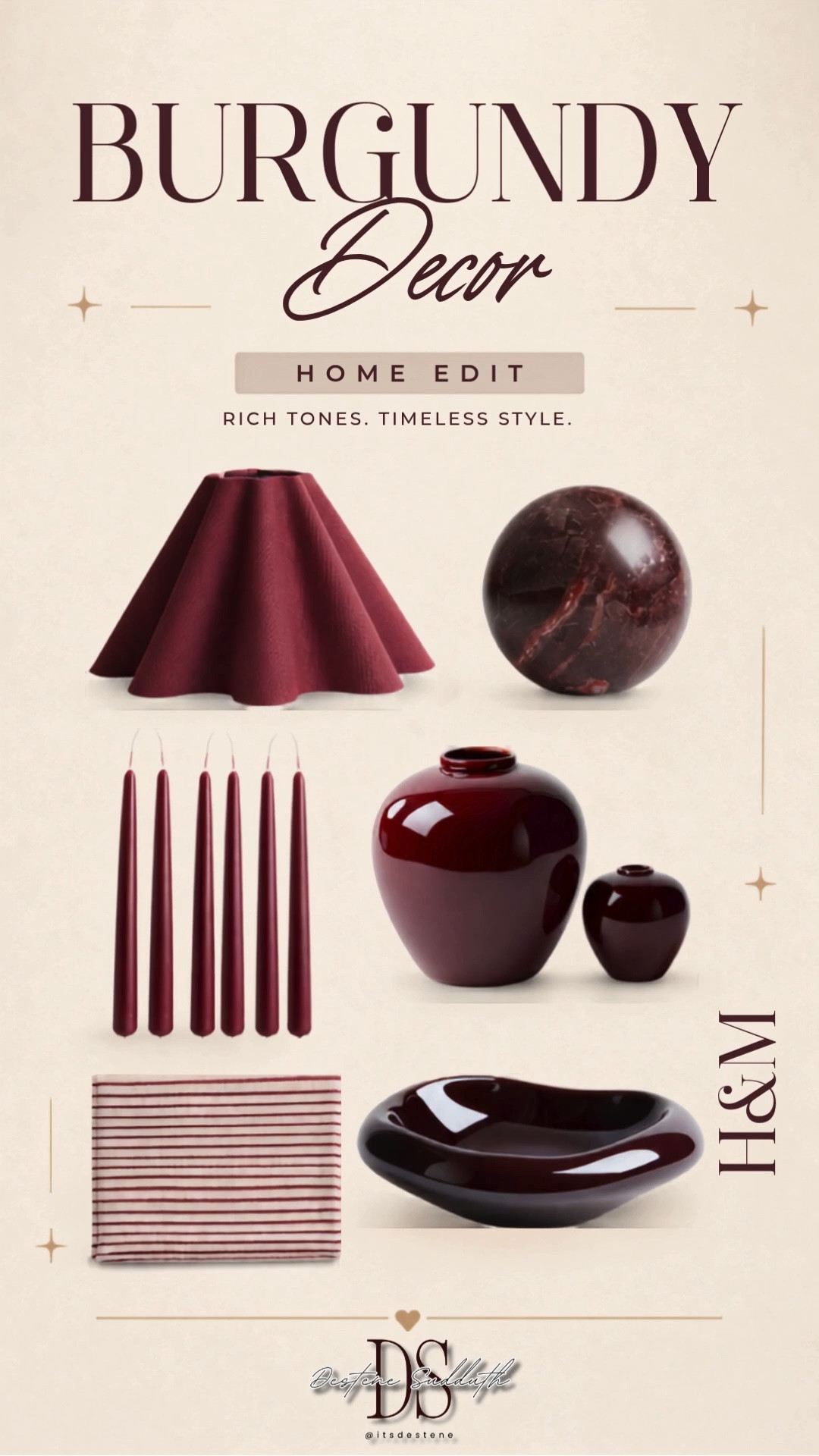 The easiest way to make your home look expensive? Add touches of burgundy. 🍷







#LTKHome #HomeDecor #InteriorInspo #HomeStyling #BurgundyDecor #NeutralHome #DesignerInspired #HomeFinds #H&MHome #LTKCreator #LTKStyle #HomeEdit
