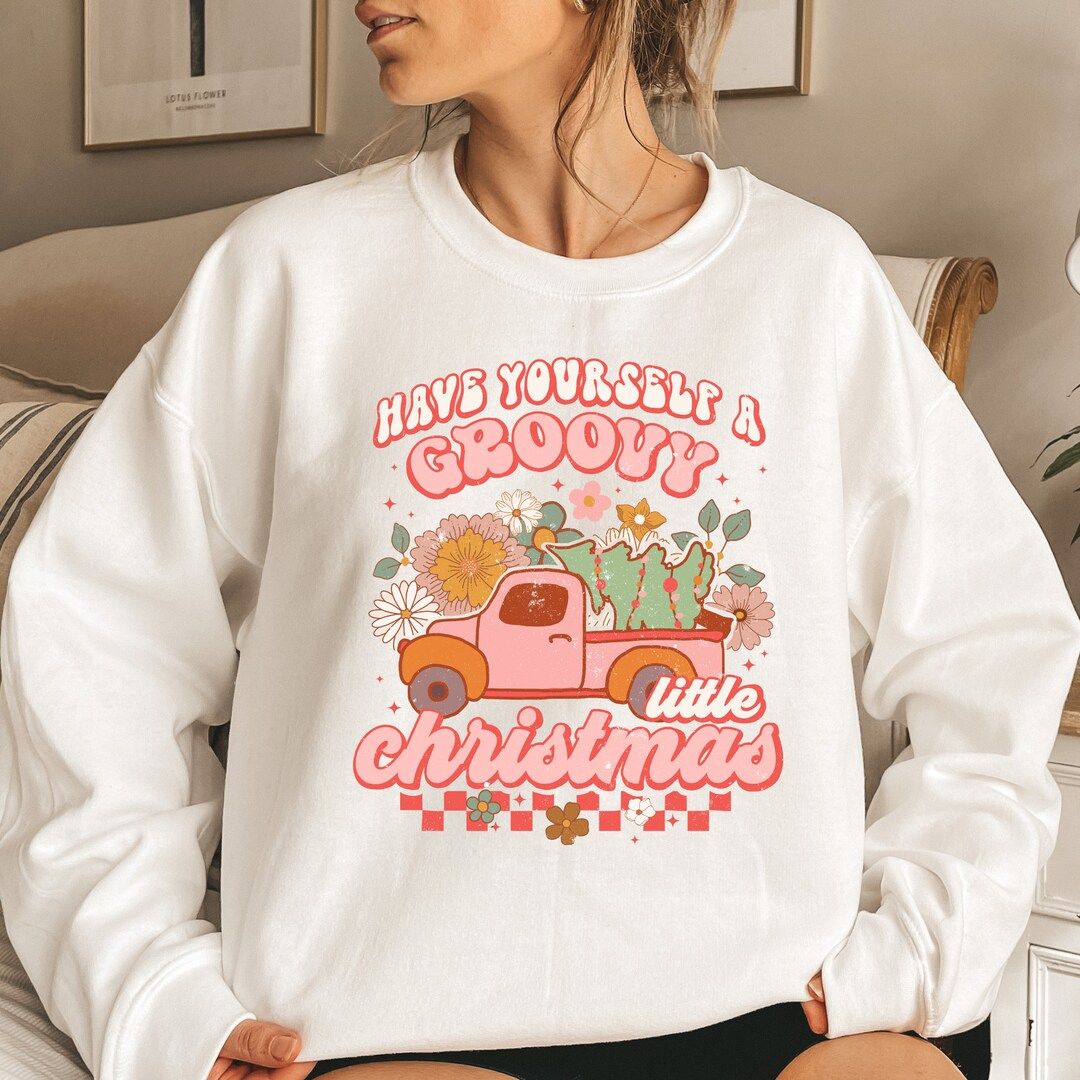 Have Yourself a Groovy Christmas Sweatshirt  Groovy Christmas - Etsy | Etsy (US)