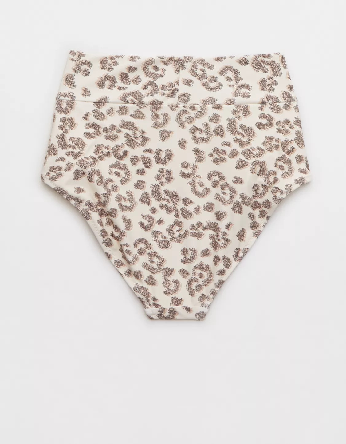 Aerie Leopard Crossover High Waisted Bikini Bottom | American Eagle Outfitters (US & CA)