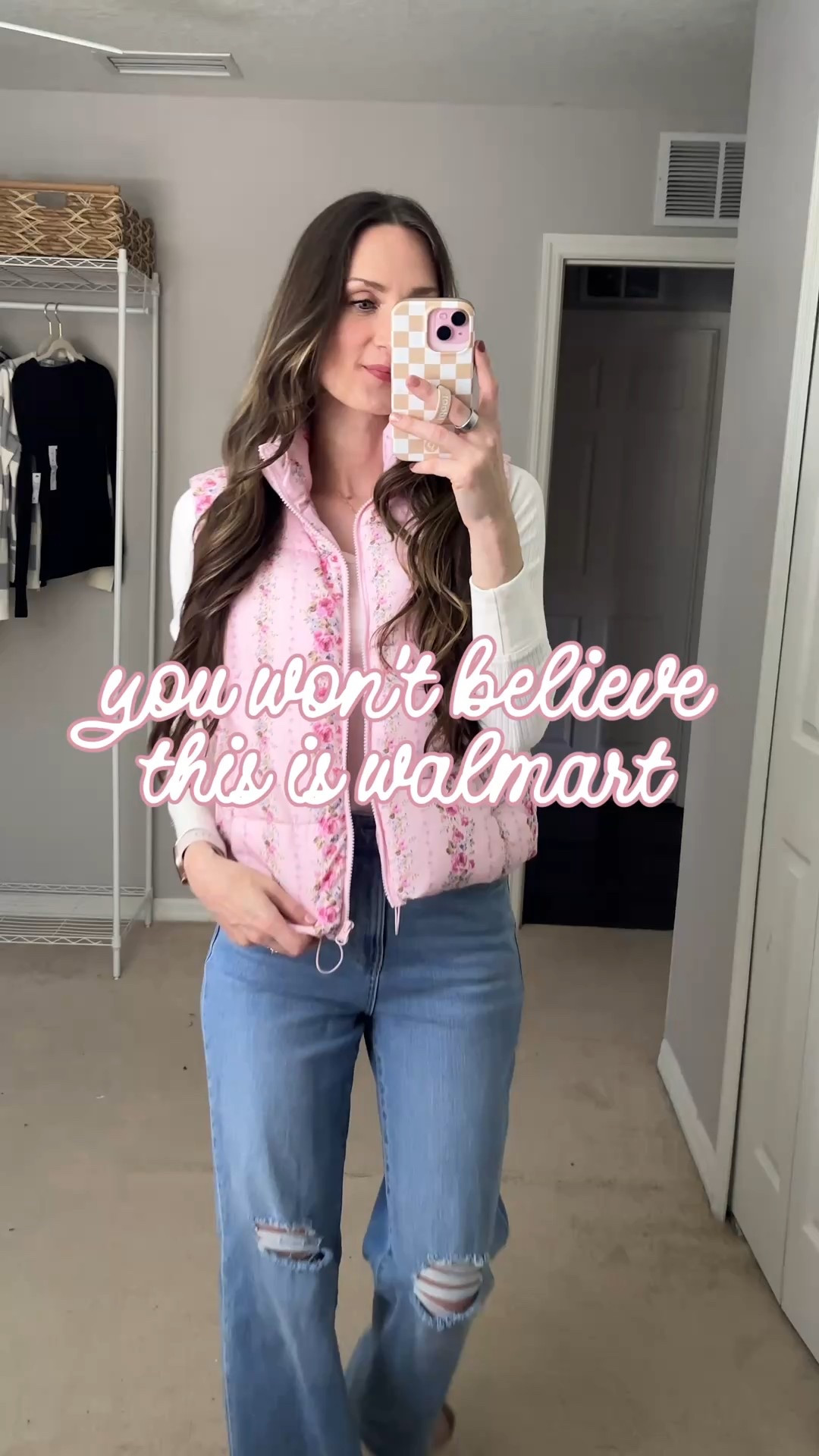 this adorable vest is FINALLY in stock!!! 😍🌸 I can’t believe it’s from Walmart!! It also comes in blue! 🦋 
**sizing:
Vest: m
Jeans: xs


#walmartfashion #newatwalmart #walmartoutfit #walmartfinds @walmartcreator @walmartstyle 

#LTKFindsUnder50 #LTKootd #LTKTall