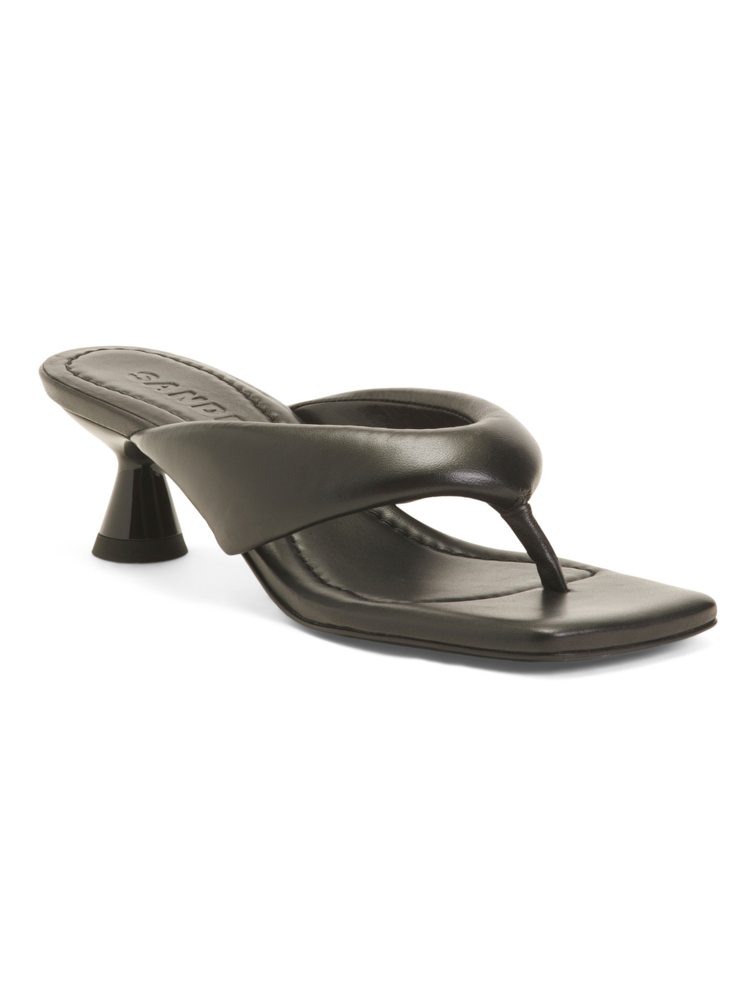 Made In Spain Leather Toe Post Thong Heeled Sandals | Women's Shoes | Marshalls | Marshalls