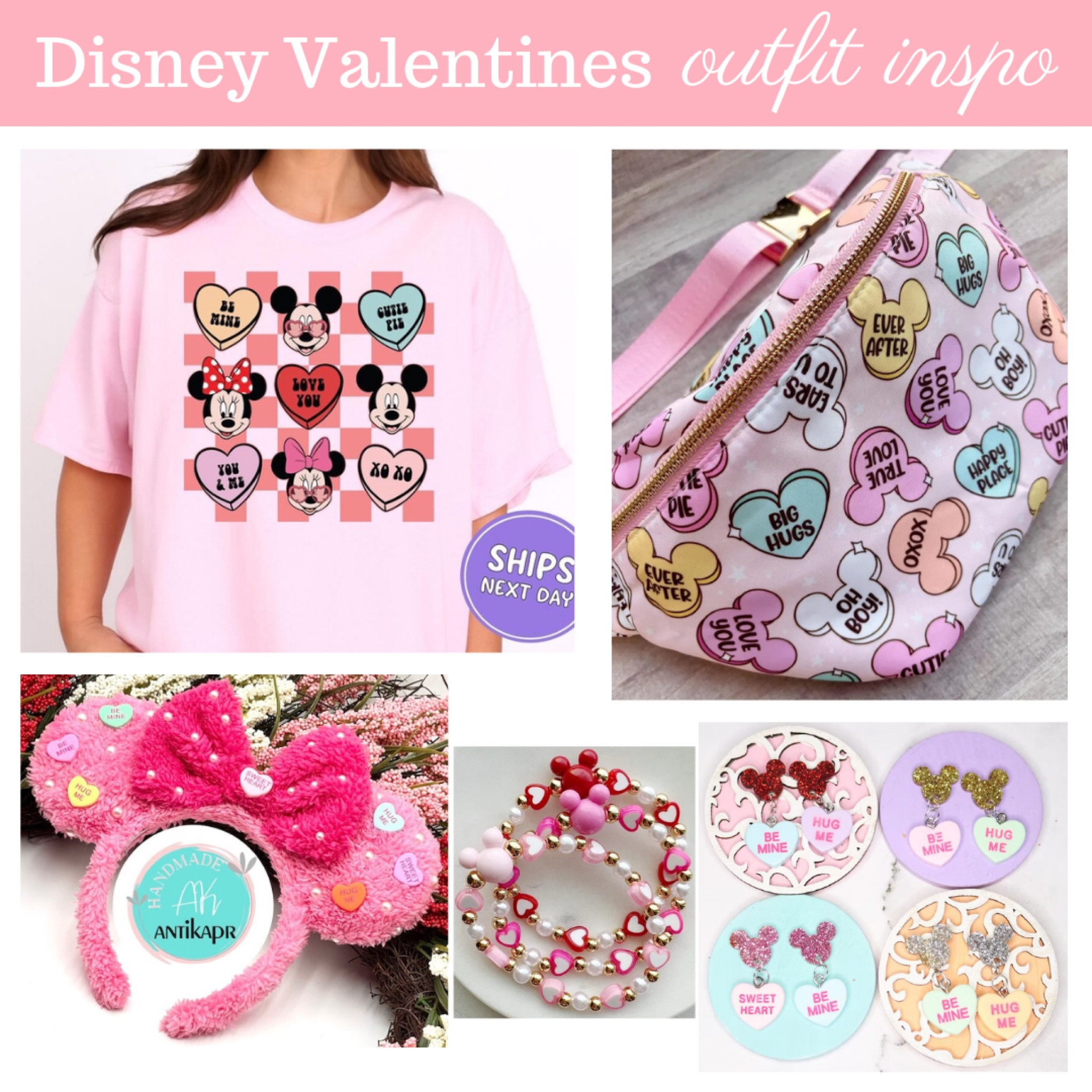 Disney Valentines heart candy Valentine’s Day outfit 

#disney #disneyoutfit #valentinesday #valentines #valentinesoutfit #pink #disneyworld

#LTKSeasonal #LTKStyleTip #LTKTravel