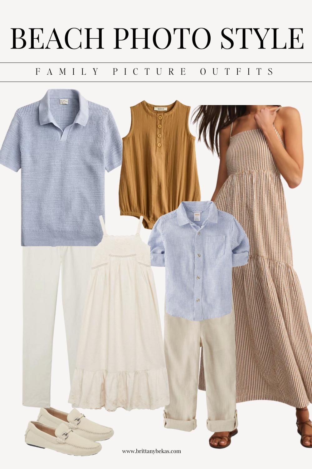 Beach family photo outfit for fall or winter photos on the beach. A mix of linen pants and dresses, gauze fabrics and stripes. 

Jcrew - z supply - Amazon - beach outfits - linen dresses - men's polo 