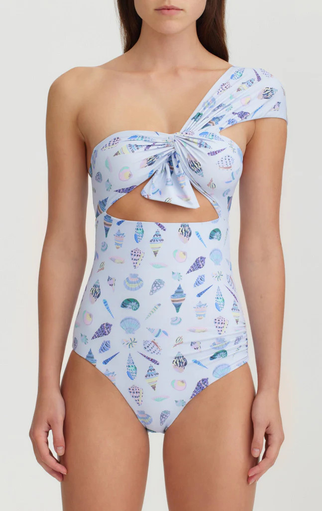 Venice Maillot in Dusk Shell Print | Marysia Swim