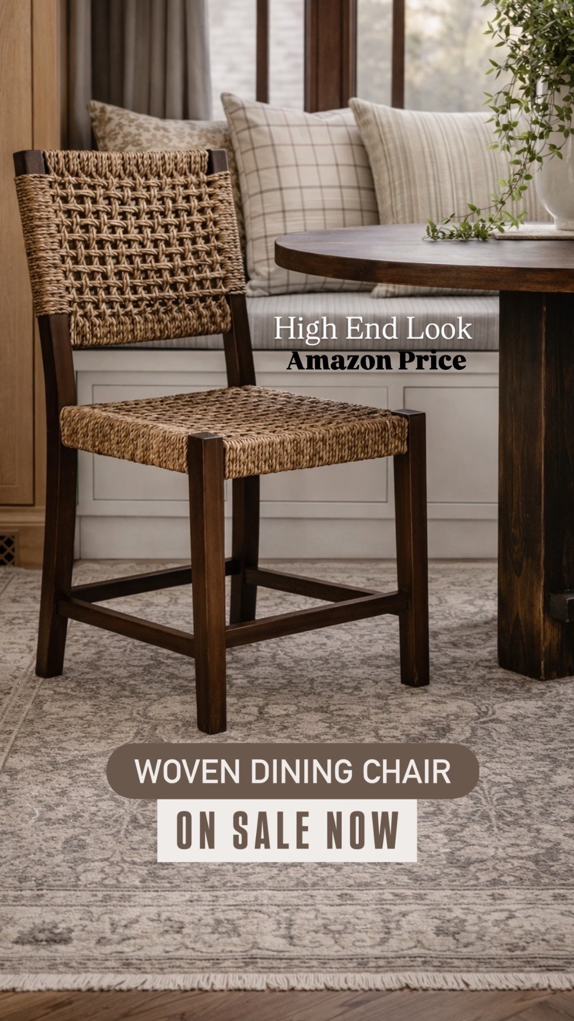 Designer-look woven dining chair at an Amazon price 🤍
This chair gives major high-end, Studio McGee–style vibes with its handwoven seat, warm wood frame, and timeless silhouette—but at a much more affordable price point.

Perfect for dining rooms, breakfast nooks, or kitchen seating, this woven chair adds texture and warmth while keeping your space neutral and elevated. If you love a designer look for less, this is an easy upgrade that instantly makes your home feel curated.

✨ High-end look, budget-friendly
✨ Woven texture adds warmth + character
✨ Works beautifully with modern farmhouse & organic modern spaces

👉 Tap to shop this affordable designer-style dining chair

#LTKHome #LTKFindsUnder100 #LTKSaleAlert
