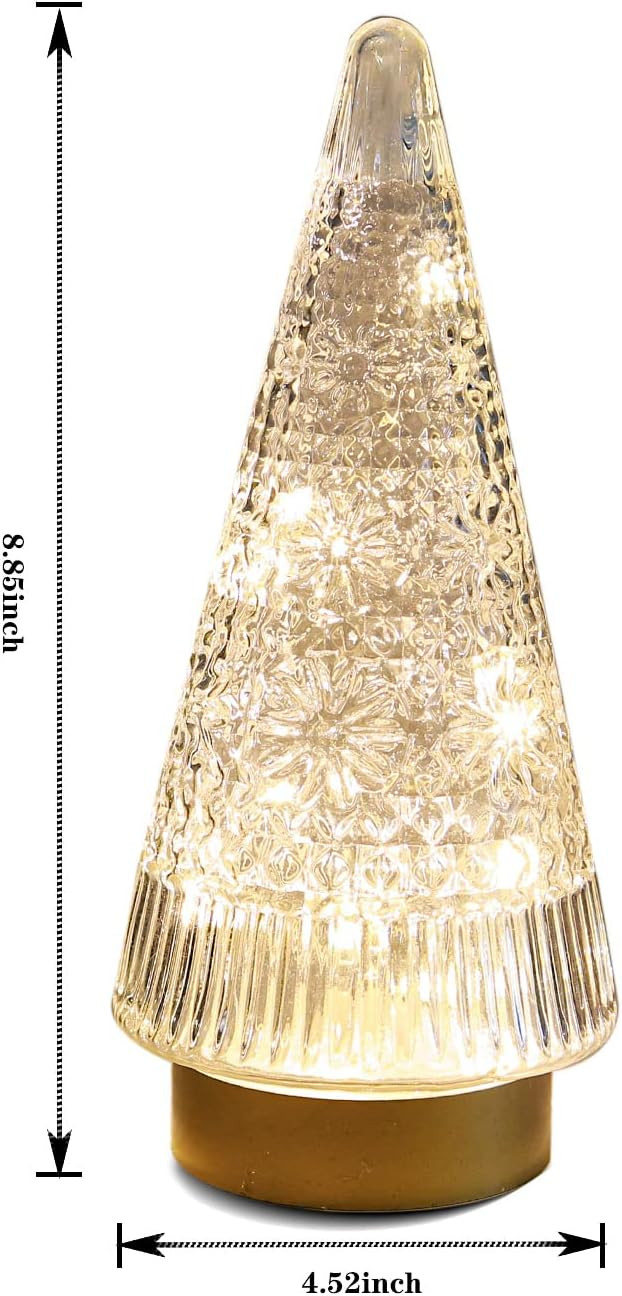 Christmas Tree Night Light Small White Christmas Tree White Christmas Tree with Lights Decorative... | Amazon (US)