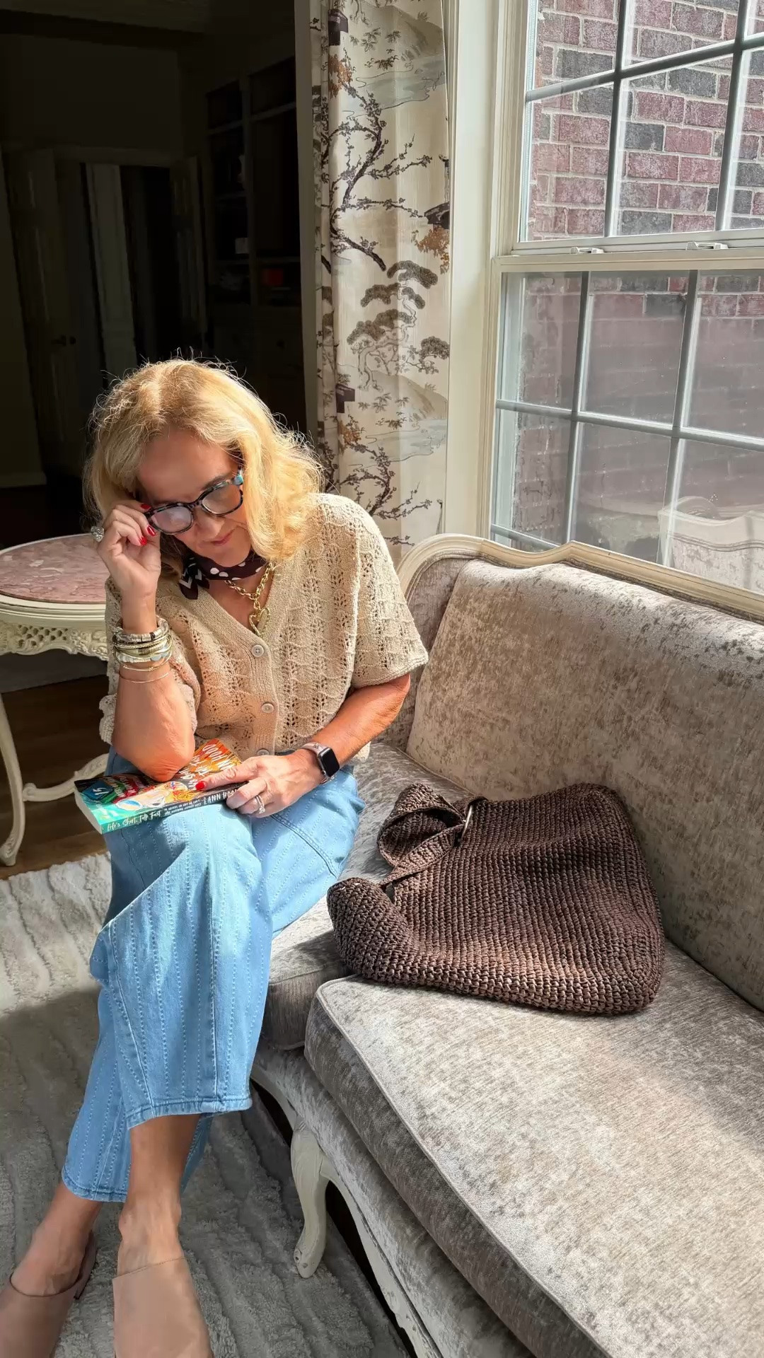 This textured knit cardigan is the perfect piece for a relaxed afternoon at home or out and about. Paired with light blue wide-leg pants and a woven tote, it feels comfortable, polished, and effortlessly put together.

💡 LTK MADE EASY
❤️ Heart = Support my posts!
🔖 Save = Get sale & restock alerts
📋 Lists = Keep favorites organized
📲 Share = Send lists and products to a friend. Hello, Christmas List!
💬 Comment = Ask me anything about what I'm wearing.:-)

#LTKootd #LTKdayinmylife #LTKOver40