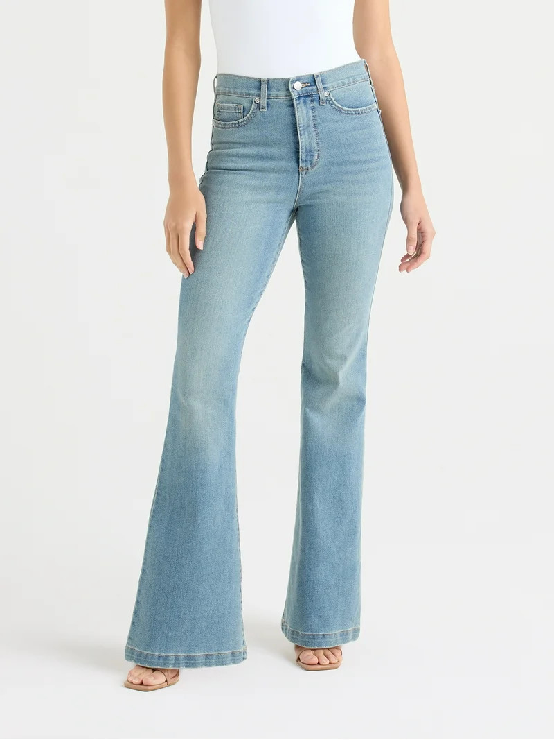 Sofia by Sofia Vergara Women's Melisa High Rise Flare Jeans, 30.5" Inseam, Sizes 0-20 | Walmart (US)
