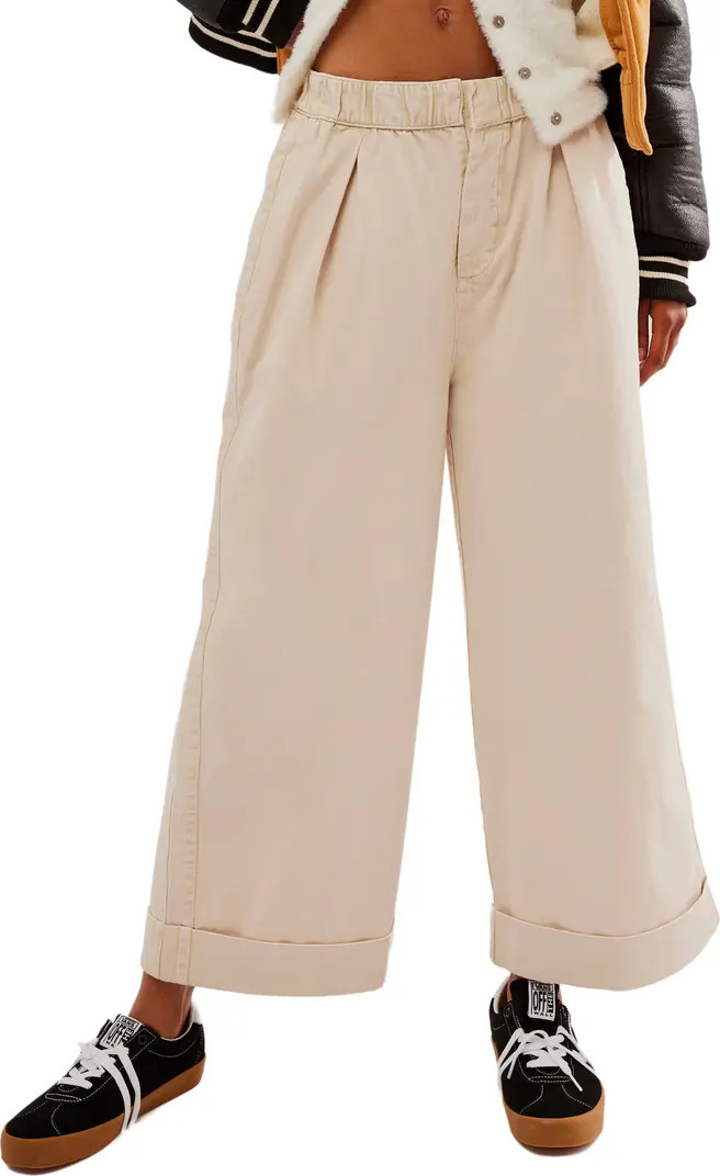 After Love Roll Cuff Wide Leg Pants | Nordstrom