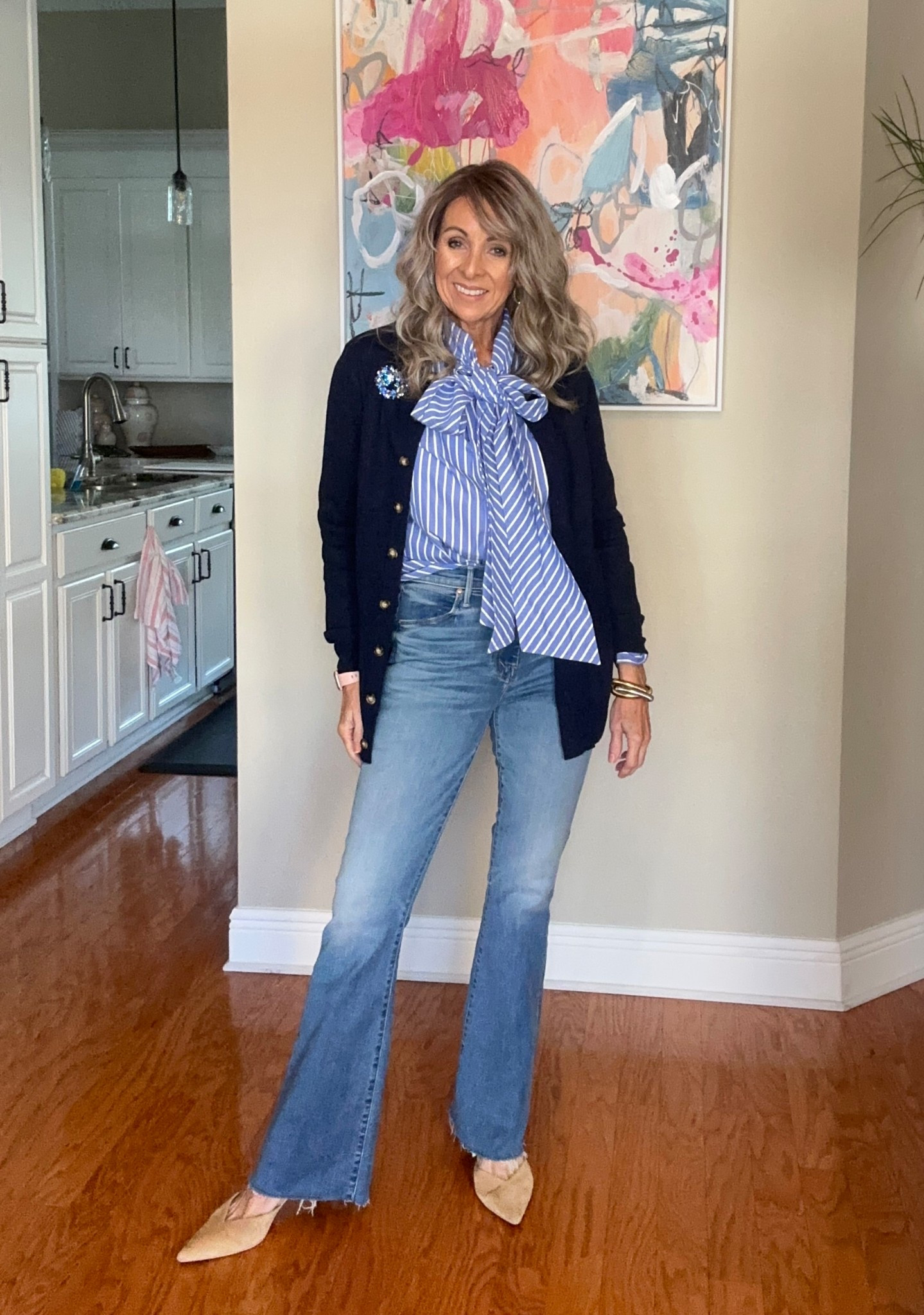 My WFH look of the day! Also wore it to a meeting at church today and will wear it it to dinner tonight! 
Mixing hi and low priced items with this one for a polished and casual lookk

#LTKOver40 #LTKSaleAlert #LTKootd