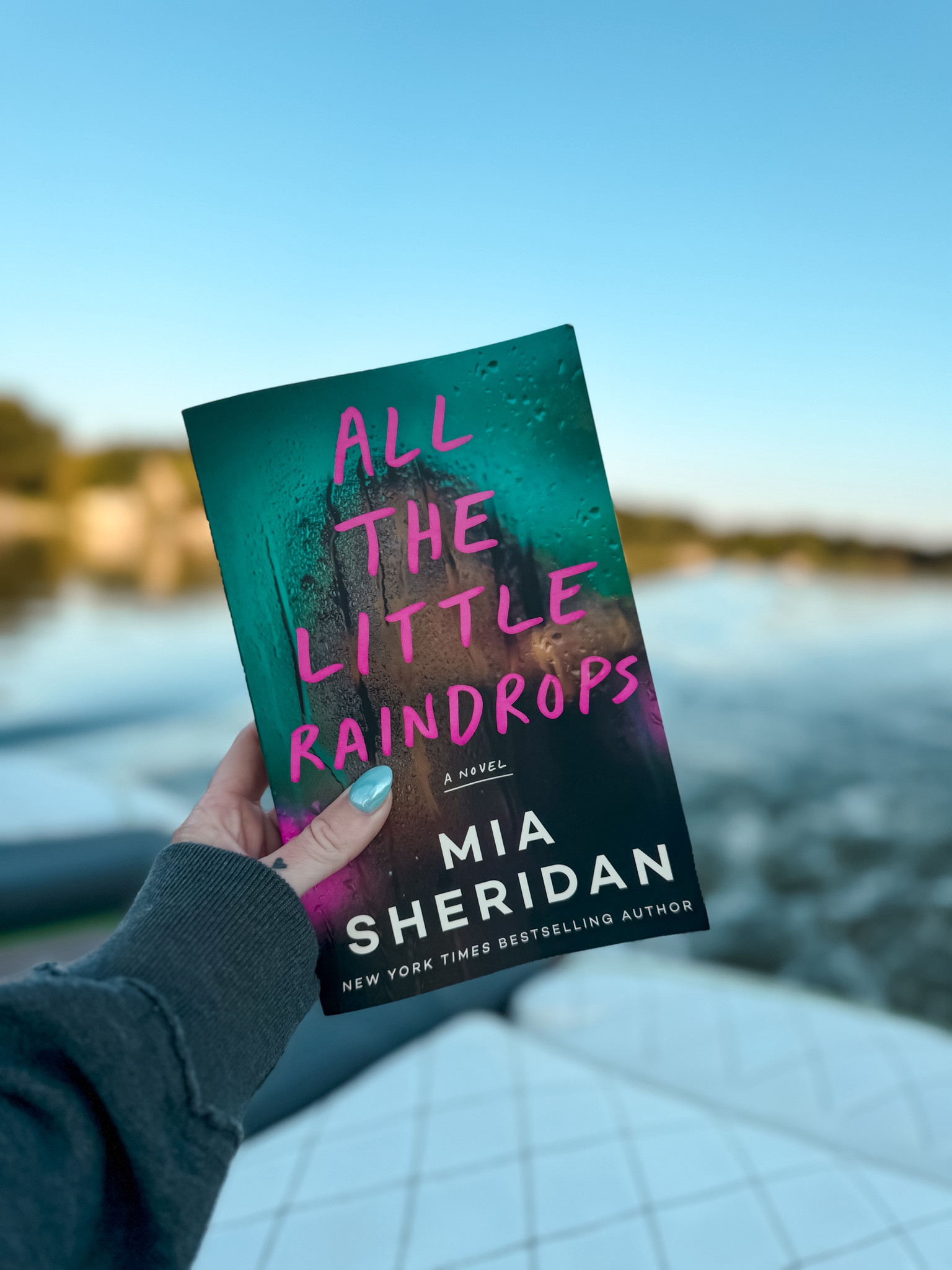 Boating and Book Club 📚

Last month’s book club pick was All The Little Raindrops by Mia Sheridan 

This chilling read started out with a a bang. Two teens have been abducted, caged, and forced into a horrific game where the stakes are quite literally life or death. They escape — but that’s just the beginning of the story (if you can believe that!!!!) 

This one should come with trigger warnings, but I was absolutely obsessed 😉😬  I gave this one a 4.5/5 

Have you read it??
#ididitallforthebookie #heyitsjennareads