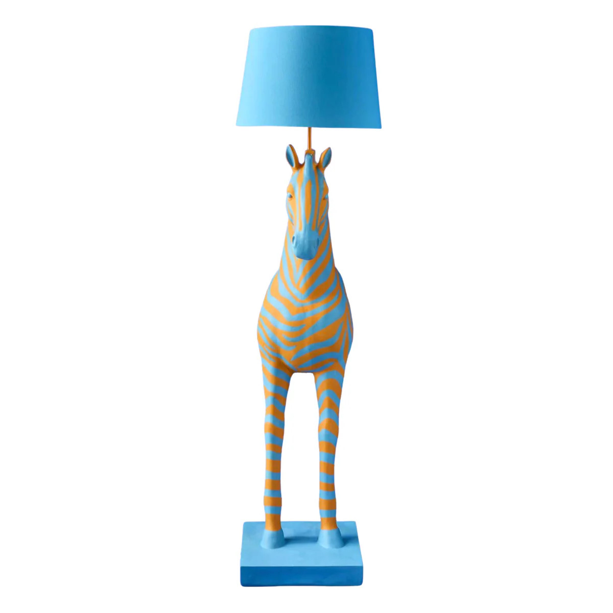 Zebra Zora Floor Lamp Blue/Orange | Unique Lighting | Scout Design Studio