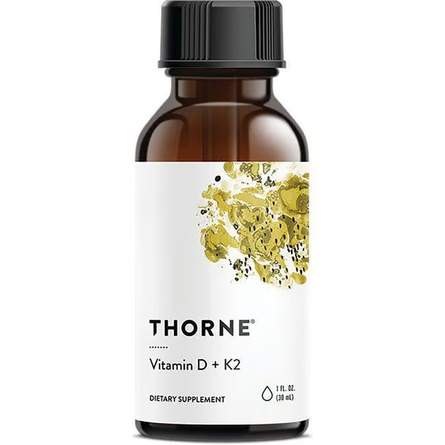 Thorne Vitamin D + K2 | 1 fl oz Liquid | Swanson