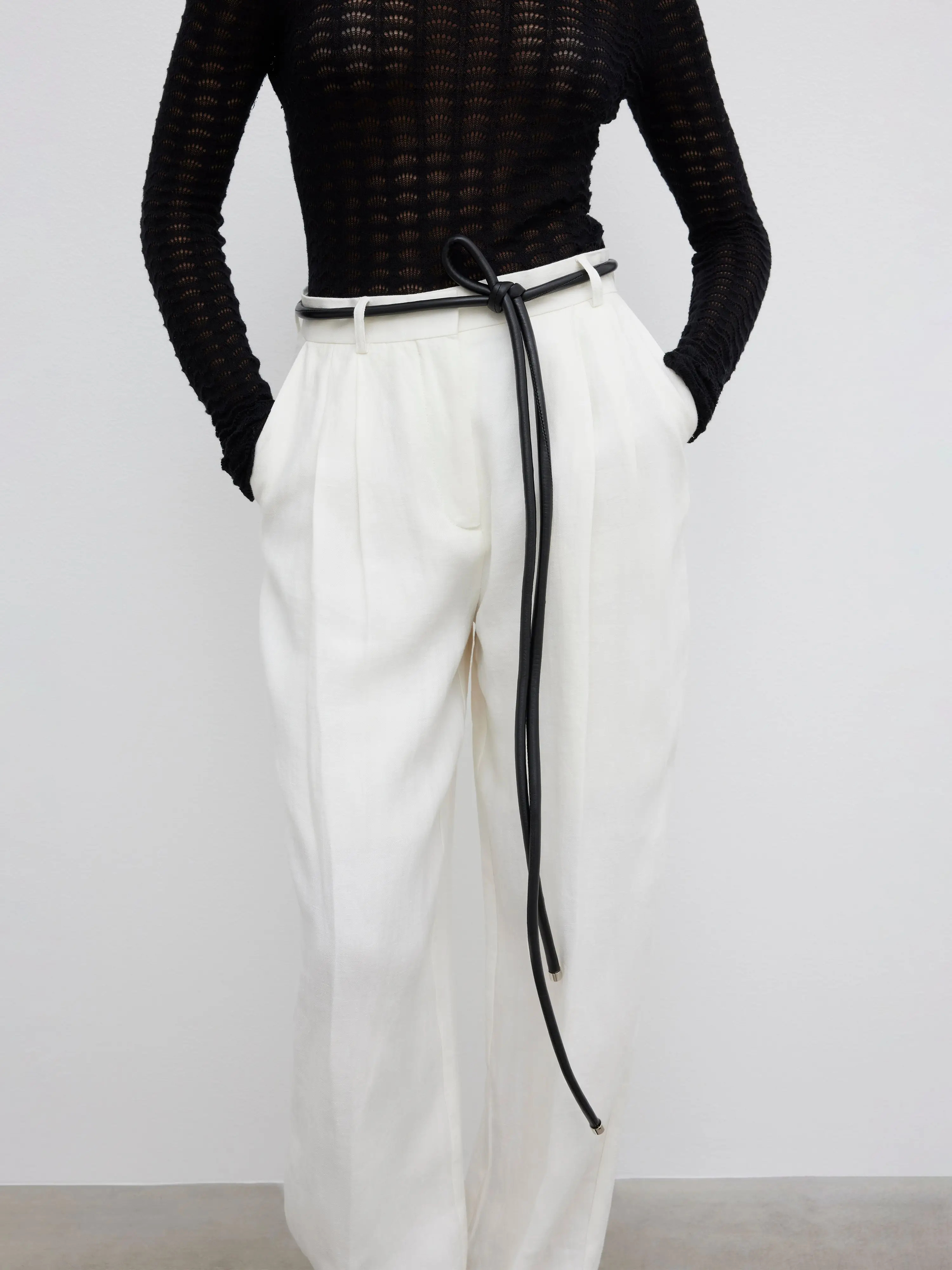 Rope leather belt | House of Dagmar