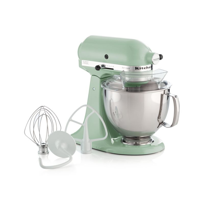 KitchenAid KSM150PSPT Artisan Pistachio Stand Mixe + Reviews | Crate and Barrel | Crate & Barrel
