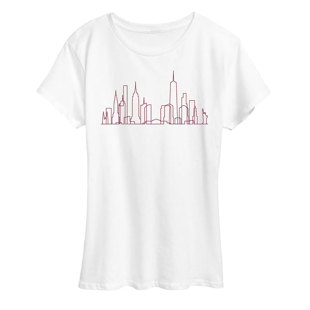 Women's NYC Skyline Line Art Graphic Tee | Kohl's
