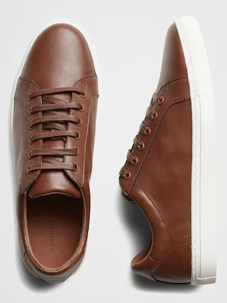 Vegan Leather Sneakers | Banana Republic Factory