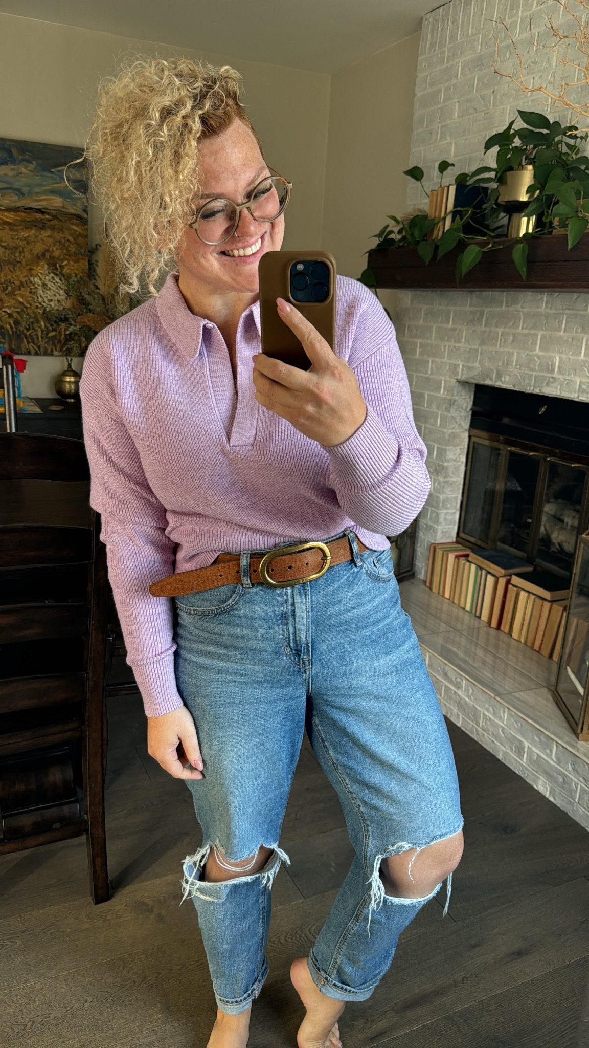 an awesome sale on my favorite Lulu knits! And this colour is perfect for Spring! I’m wearing a medium. It’s a bit of a cropped fit but long enough to tick into your favorite pair of jeans. It’s a thicker merino wool material, and a bit on the warmer side, but perfect for those cooler Spring days. 

These jeans are my favorite Mom
Jeans. I’m wearing an 8 Short (5’3). Also on sale!

And the belt I’ve linked isn’t this one, but I have it and it’s great quality for a minimal cost. 

#LTKsalealert #LTKmidsize #LTKSeasonal