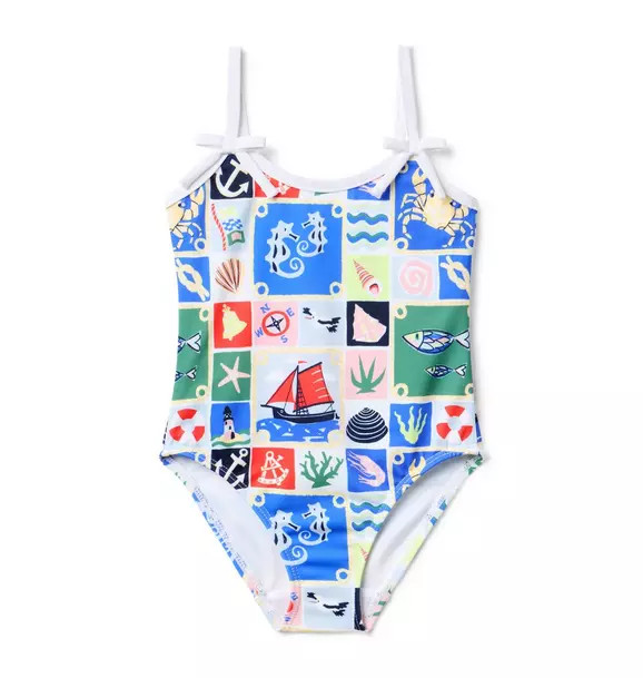 Recycled Nautical Swimsuit | Janie and Jack