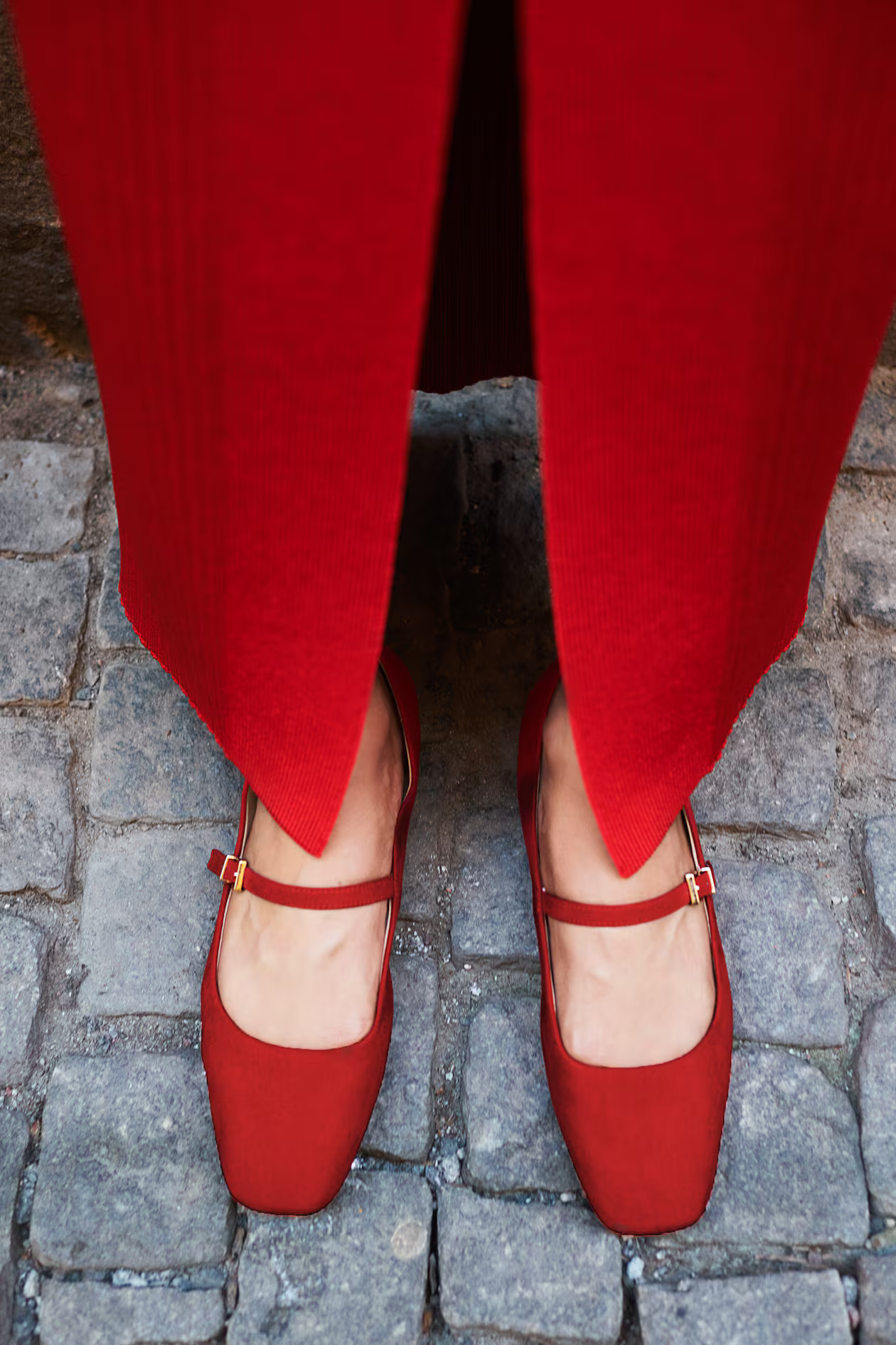 Ballerines Mary Jane - Rouge vif - FEMME | H&M BE | H&M (FR, IT, ES, PT, BE)
