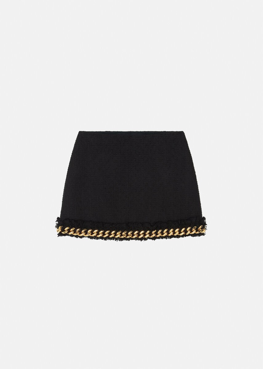 Versace Tweed Chain Skirt for Women | US Online Store | Versace (US)