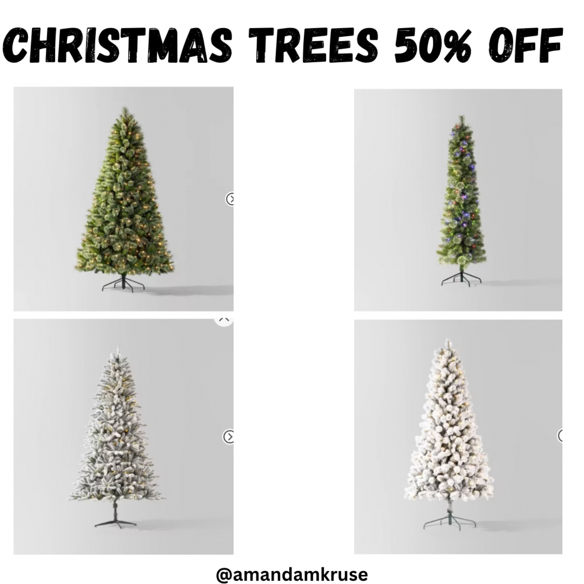 Christmas trees 50% off! 

#LTKHoliday #LTKHome #LTKGiftGuide