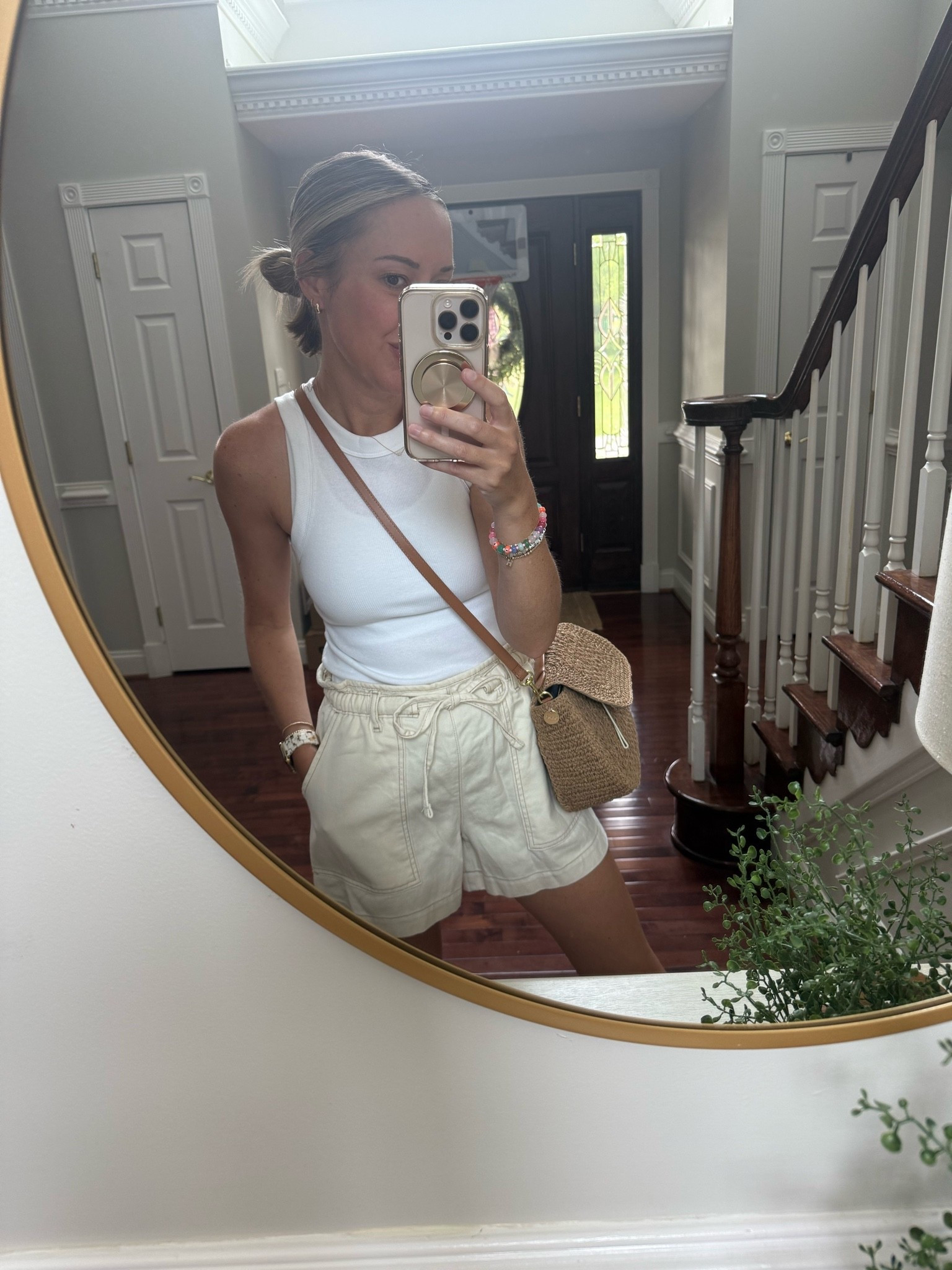 Wearing a small in both the tank and shorts

#LTKootd #LTKmomlife #LTKOver40