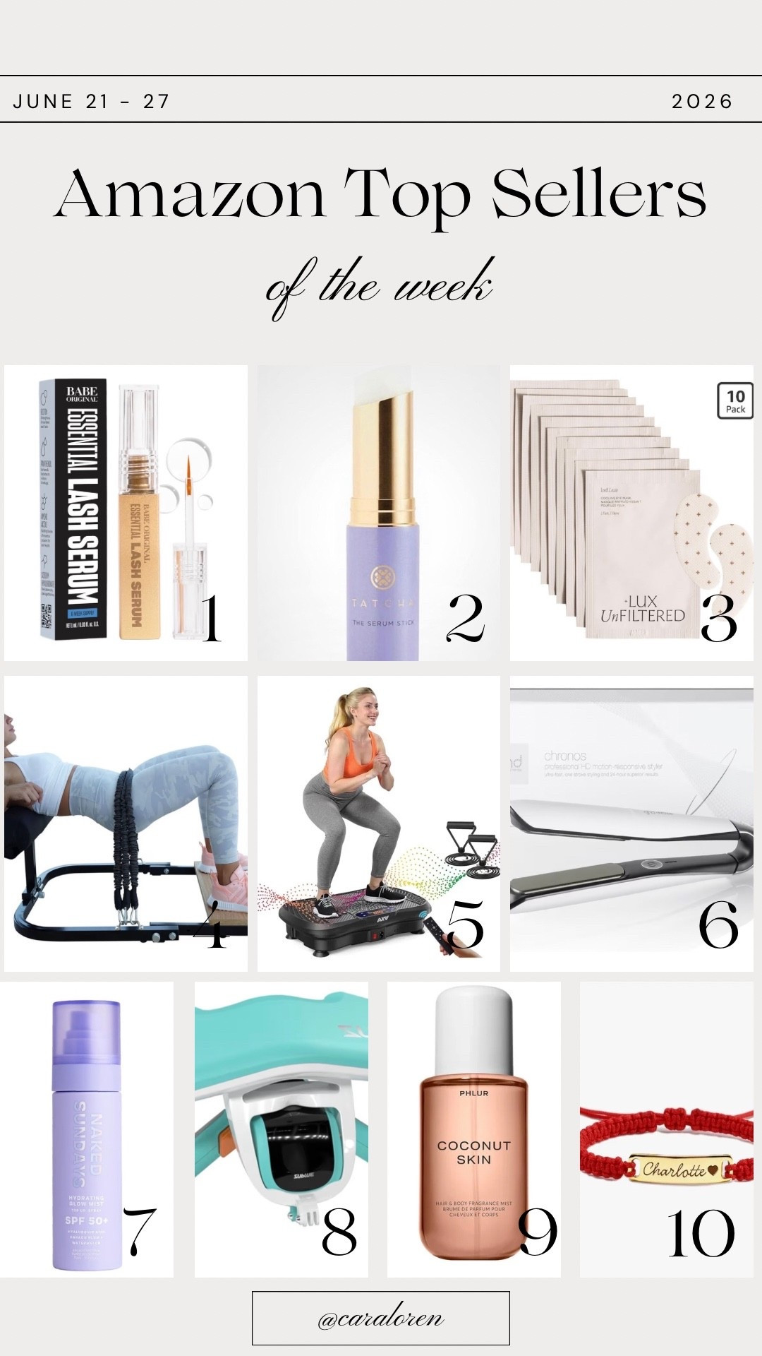 Lest week’s Amazon best sellers

#LTKBeauty #LTKActive #LTKfitnessgoals