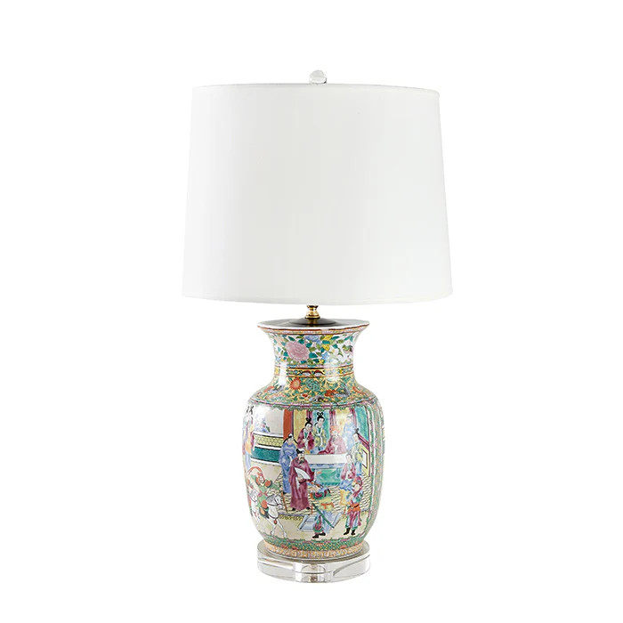 Rose Canton Temple Jar Lamp | Caitlin Wilson Design
