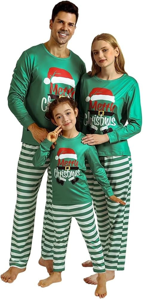 Christmas Pajamas Family or Couples Christmas Pajamas Matching Set Christmas Elf Pajamas Holiday ... | Amazon (US)