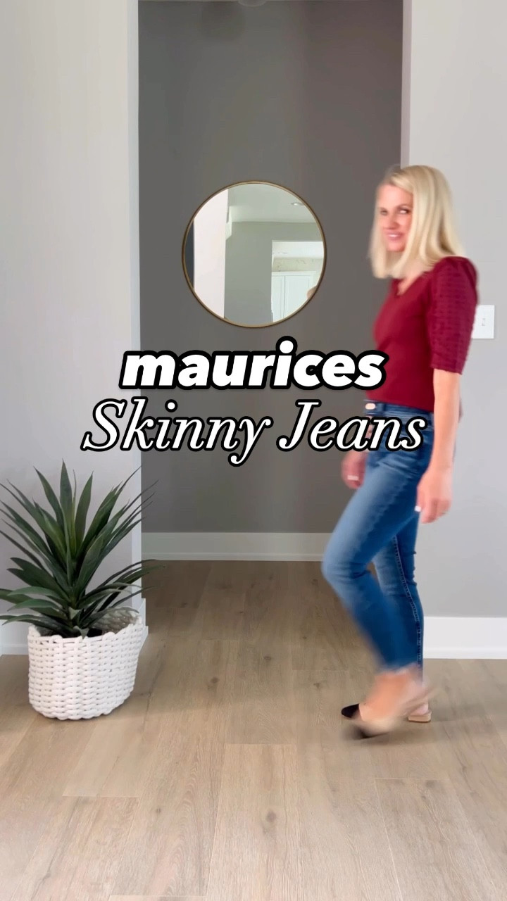Maurices skinny jeans! Puff sleeve top-xs || jeans with button fly- xs/short || button-down shirt- xs || black tank- xs || duster cardigan- xs || pull on jeans- xs/shortts

#LTKFindsUnder50 #LTKSeasonal #LTKStyleTip