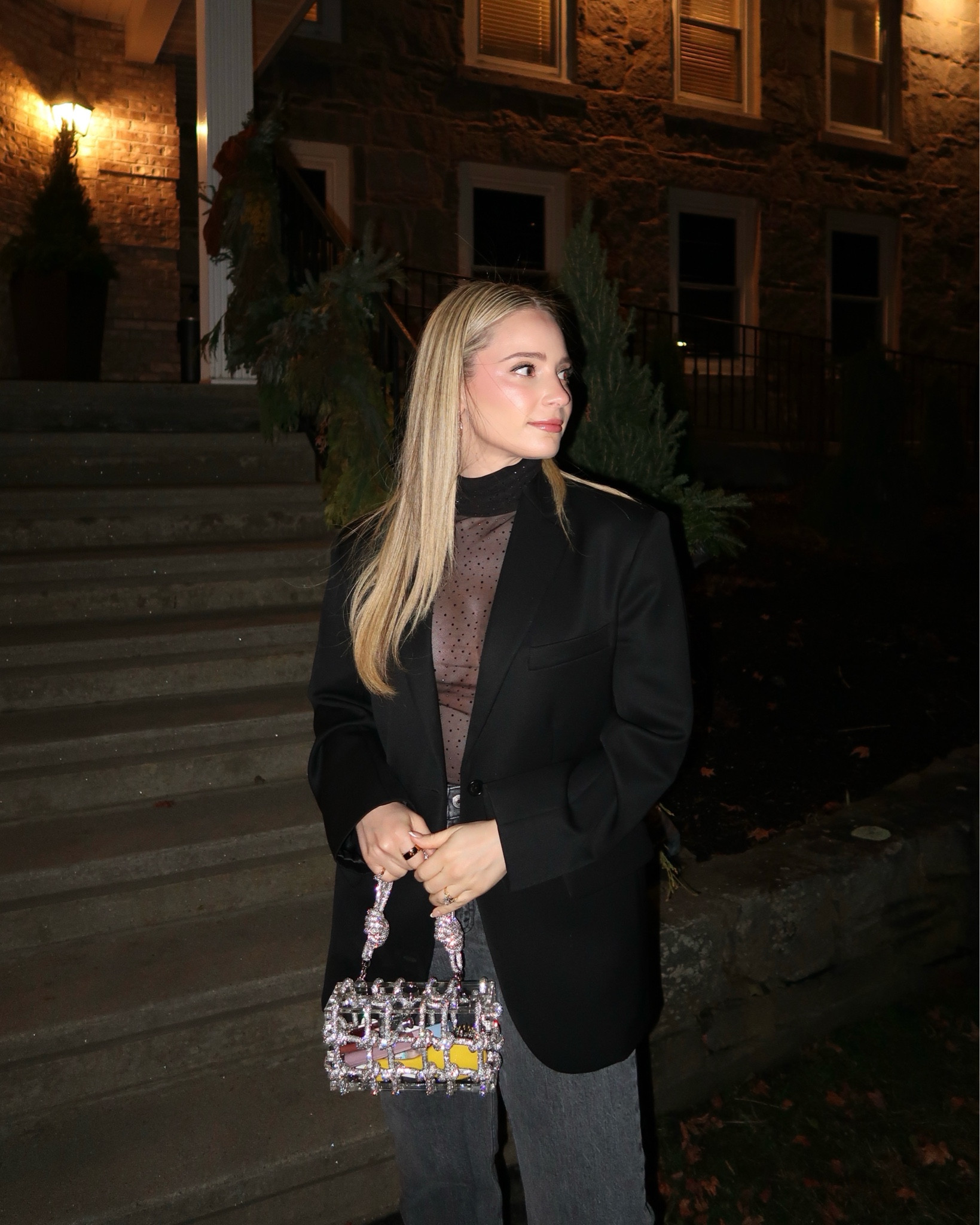 Small in top, XS in blazer

#LTKSeasonal #LTKHoliday #LTKItBag