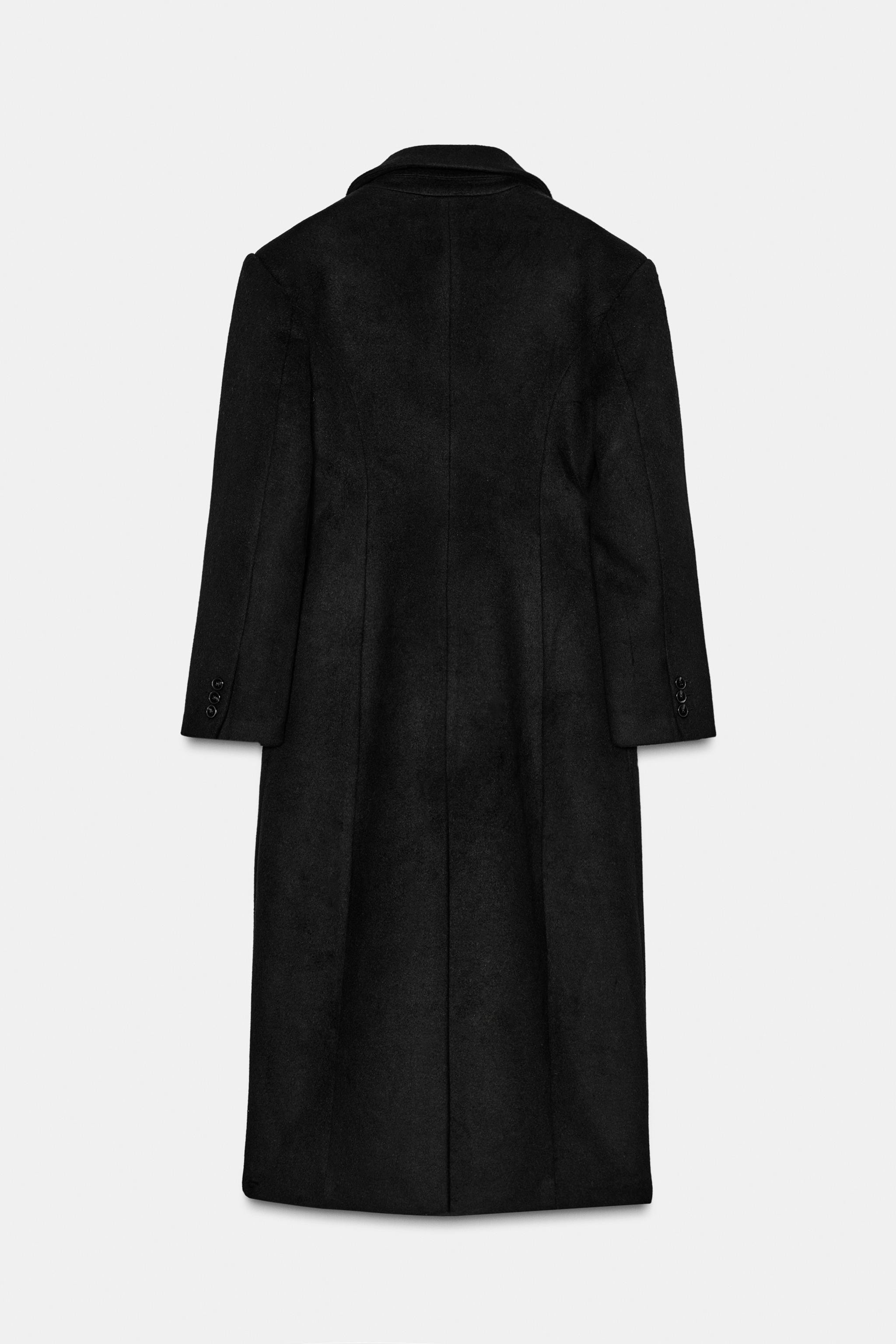 EXTRA LONG WOOL BLEND COAT | Zara US