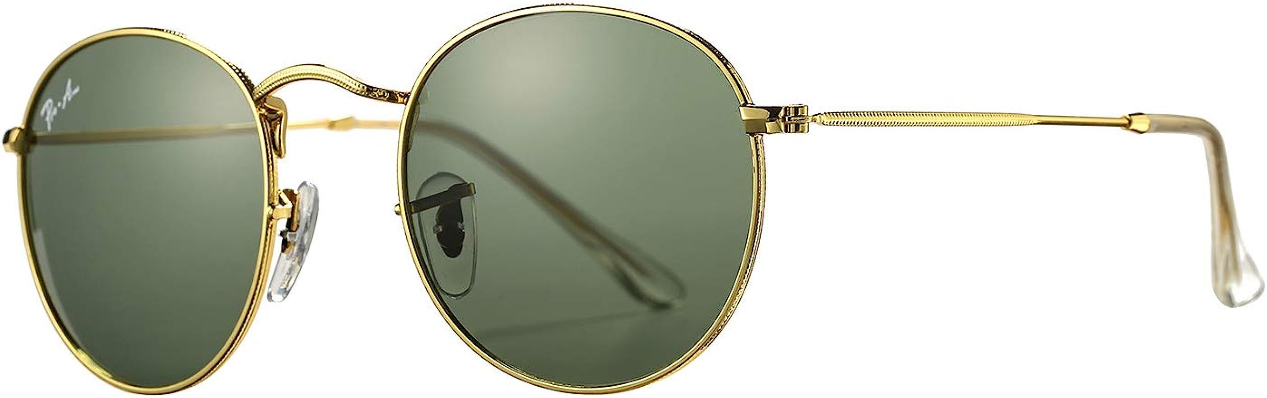 Pro Acme Small Round Sunglasses for Women Men Classic Crystal Glass Lens Retro Circle Metal SunGlass | Amazon (US)