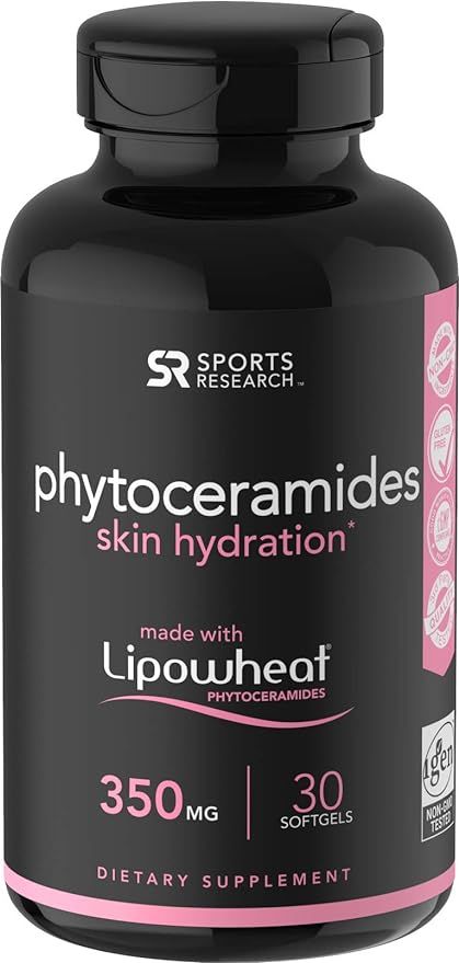 Phytoceramides 350mg Made with Clinically Proven Lipowheat® | Plant Derived and GMO Free with No... | Amazon (US)