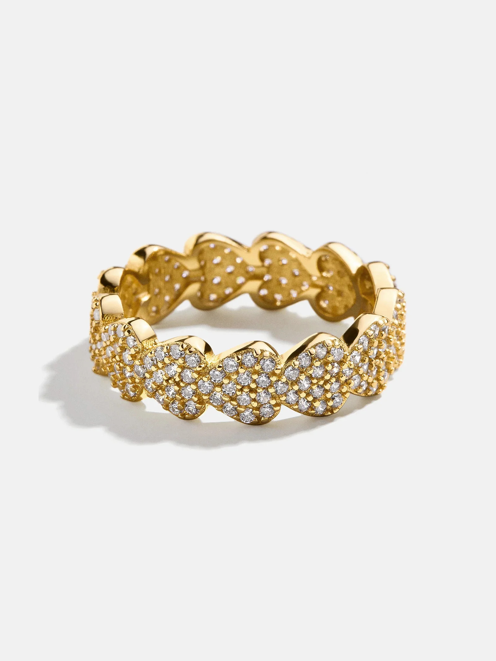 18K Gold Heart Pavé Ring - Heart | BaubleBar