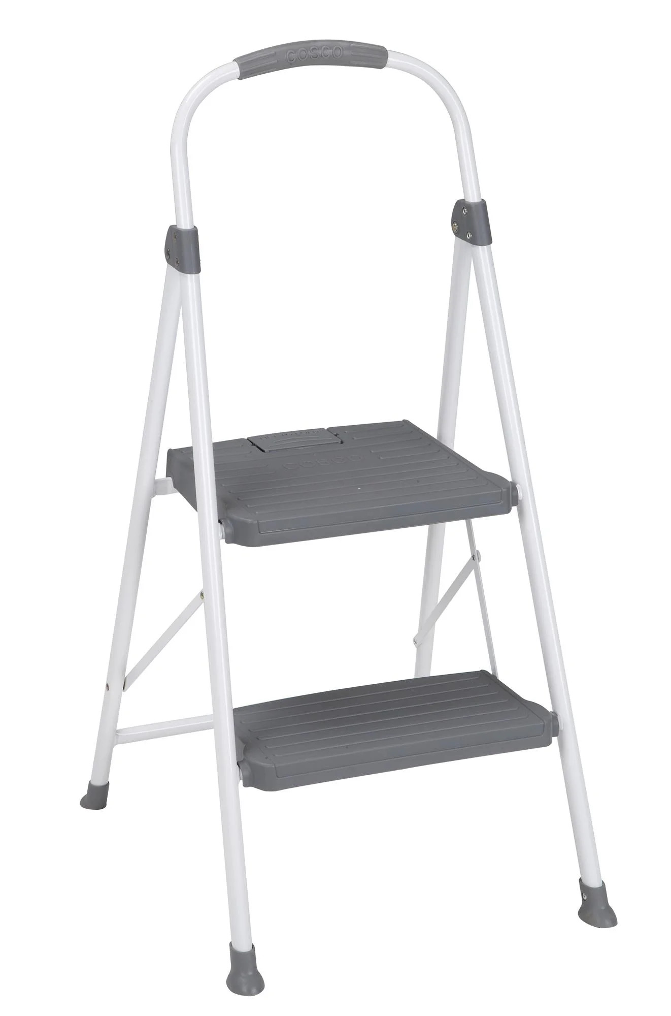 COSCO 2-Step Connection Folding Step Stool with Large Resin Steps, Max Reach 8ft 1in | Walmart (US)