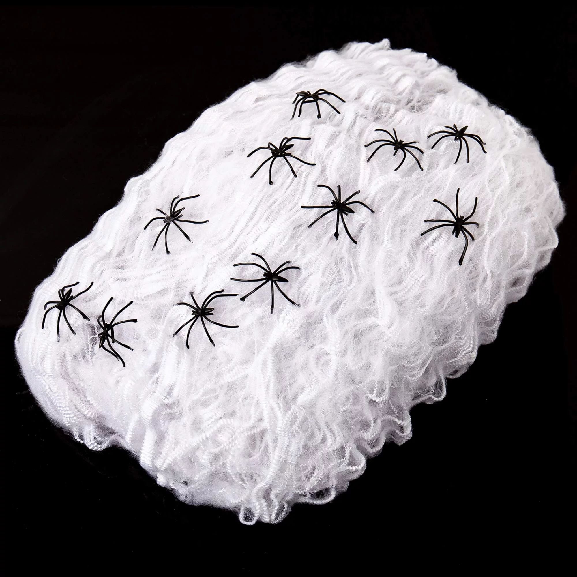 HOOJO 1000 Sqft Spider Webs Halloween Decorations with 60 Fake Spiders, Cobwebs Halloween Decorat... | Walmart (US)