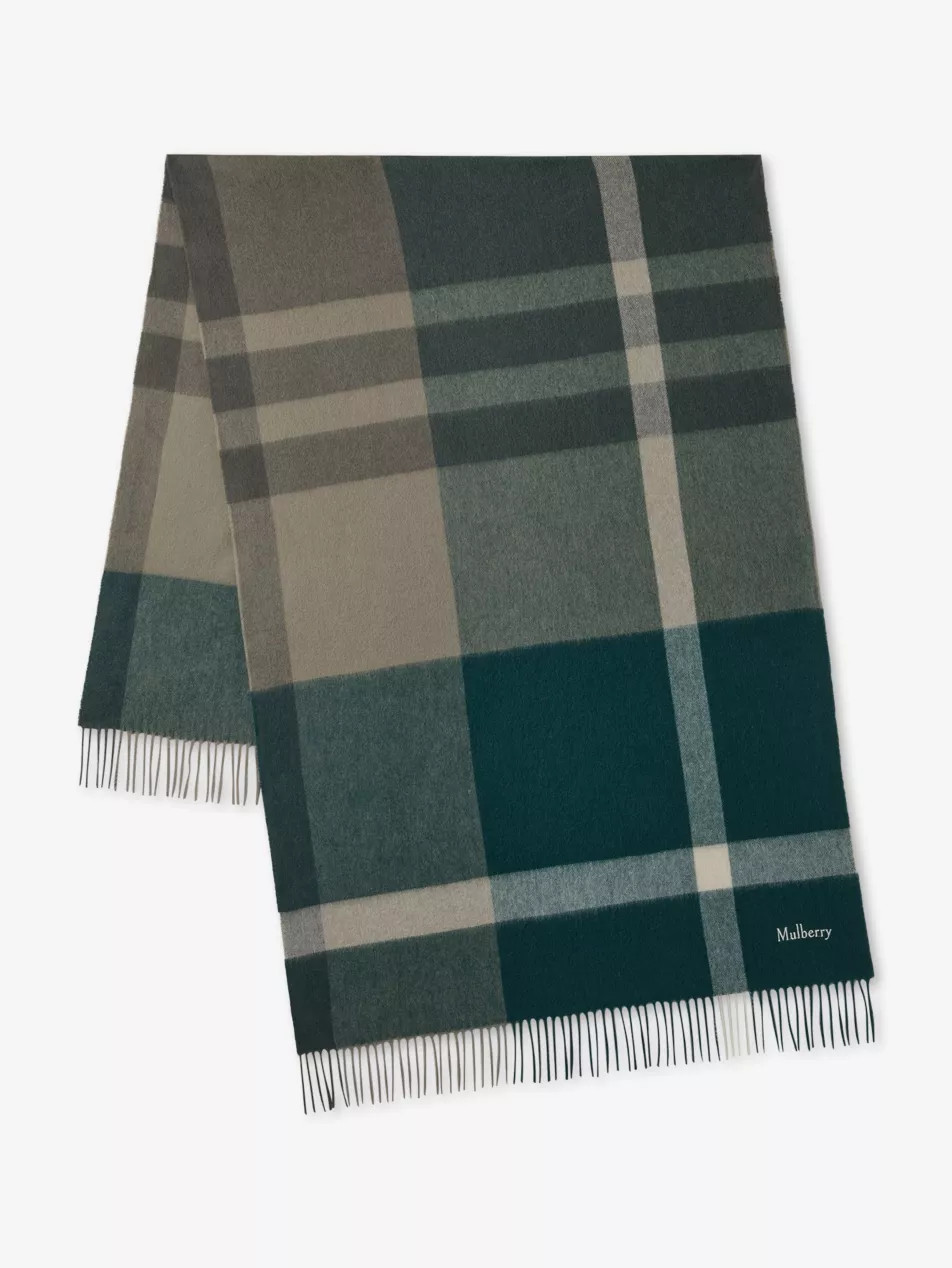 Large-Check Merino-Wool Scarf | Selfridges