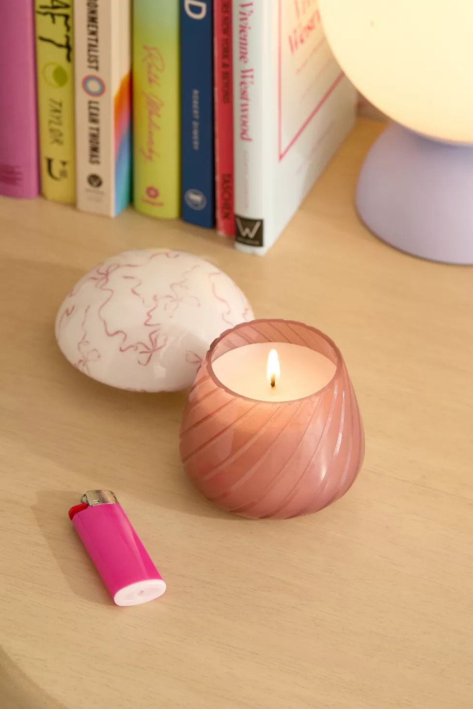 Mini Mushroom 4.5 oz Glass Candle | Urban Outfitters (US and RoW)