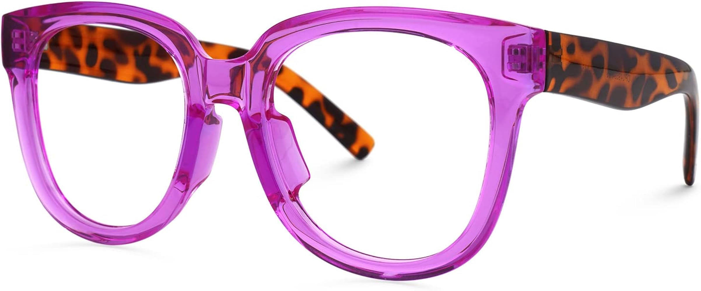 Zeelool Unisex Retro Oversized Square Blue Light Blocking Glasses Harrell ZOP049594 | Amazon (US)