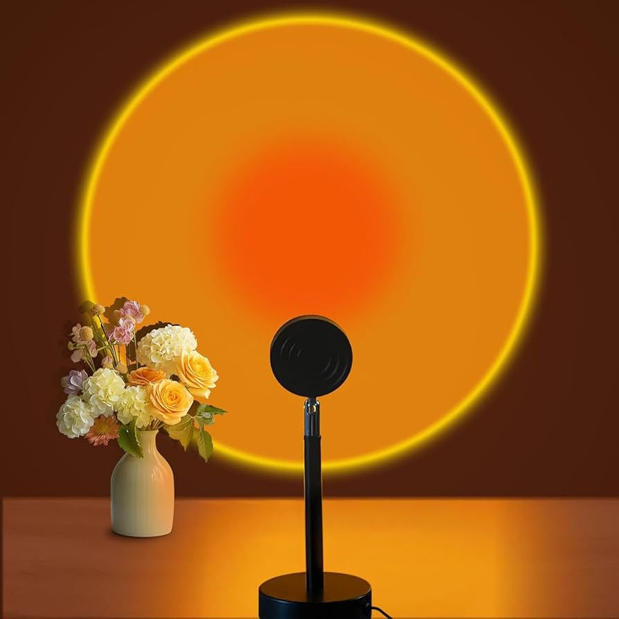 LED Sunset Lamp - Sunset Lights Night Lights LED Projector Floor Lamp Atmosphere Light Night Ligh... | Amazon (US)
