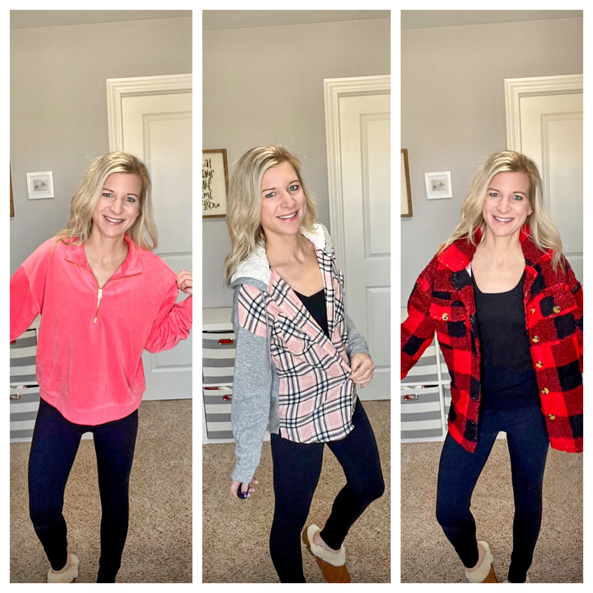 You KNOW I ❤️ being comfy & cozy (I almost ALWAYS pick comfort over fashion but I also like to look put together as I’m running errands or taking the kids to school. 🚌 If you need some cozy, fashionable pieces of the fall & winter @walmart has you covered! I’ve IN LOVE with all of these cozy sweatshirts, shackets, sweaters, slippers & leggings that I found from @walmartfashion! Here are a few of my favorites! Which one do you like the best on me? #walmartpartner I’ll link all of these items in my bio or shop at #walmart #walmartfinds #walmartfashion #walmartoutfit #walmarthaul #fashionhaul #momfashion #momoutfit #momlife #momstylelife #momfashion

#LTKSeasonal #LTKHoliday #LTKstyletip