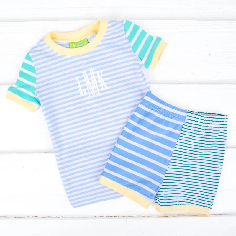 Colorblock Boy Short Pajamas | Classic Whimsy
