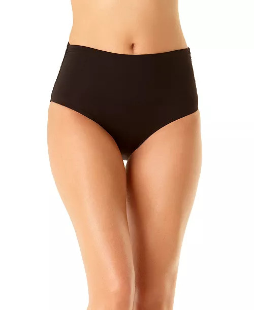 Anne Cole Women's Underwire Surplice Tri Tankini Top and High-Waist Bikini Bottoms - Macy's | Macy's